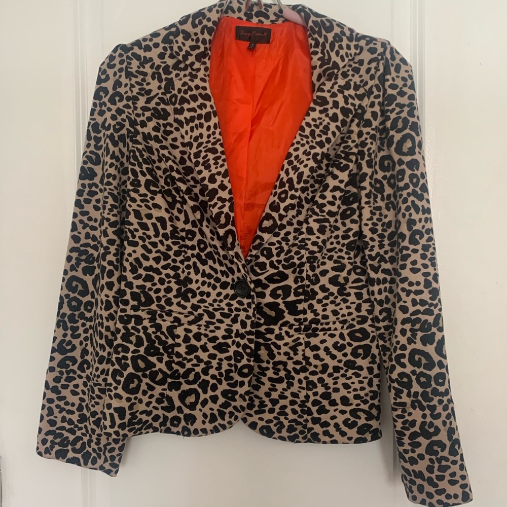 Leopard Print Blazer